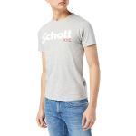 Camisetas grises Schott NYC talla L para hombre 