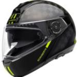 Schuberth C4 Pro Carbon Fusion, casco abatible XS (52/53) male Negro/Amarillo