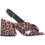 Sandalias beige de cuero de cuero con hebilla leopardo SCHUTZ talla 36 para mujer 