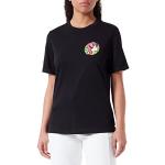 Camisetas orgánicas negras de manga corta manga corta con cuello redondo Scotch & Soda talla XS de materiales sostenibles para mujer 