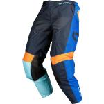 Pantalones azul marino de cuero de motociclismo Scott talla S 