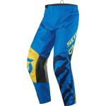 Scott 350 Race Pantalones de motocross para niños, azul-amarillo, tamaño 24