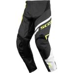 Scott 350 Track Pantalones de Motocross de los cabritos, negro-amarillo, tamaño 26 para Niños