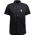 Camisetas negras de poliester de manga corta manga corta de punto Scott talla XL para hombre 