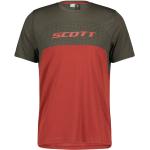 Camisetas deportivas orgánicas rojas de poliester rebajadas de verano manga corta Scott talla L para hombre 