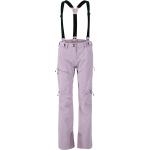 Pantalones lila de poliester de esquí impermeables, transpirables, cortavientos talla XS de materiales sostenibles para mujer 