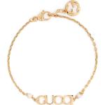 Pulseras doradas de metal de cadena con logo Gucci Talla Única para mujer 
