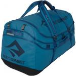 Bolsas azules de lona de viaje de 90l con aislante térmico acolchadas Sea to Summit para mujer 