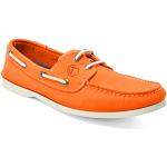 Zapatos Náuticos naranja de cuero acolchados talla 43 para hombre 