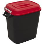 Cubos rojos de polipropileno de basura de 75l 