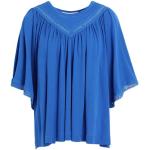 Camisetas azul marino de algodón de manga corta manga corta con cuello redondo de punto Chloé See by Chloé talla XS para mujer 