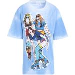 Camisetas azules de algodón de manga corta manga corta con cuello redondo de punto Chloé See by Chloé talla XS para mujer 