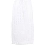 Faldas blancas de algodón de cintura alta rebajadas de encaje Chloé See by Chloé talla M para mujer 
