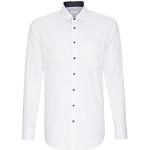 Camisa business de hombre Seidensticker de corte recto - regular fit - non-iron - manga larga - cuello Kent - bolsillo en el pecho - 100% algodón 40 EU
