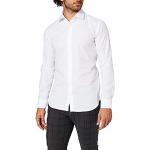 Camisas entalladas blancas de algodón formales Seidensticker talla M para hombre 