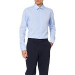 Camisas entalladas azules de algodón formales Seidensticker talla 3XL para hombre 