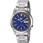 Relojes azules de acero inoxidable de pulsera con correa de acero informales Seiko para hombre 