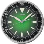 Relojes verdes de plástico de pared Seiko 