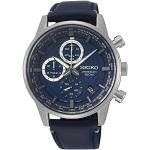 Relojes azules de pulsera con fecha Cronógrafo con logo Seiko para hombre 