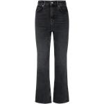 Pantalones orgánicos negros de algodón de cintura alta rebajados vintage Selected Selected Femme de materiales sostenibles para mujer 