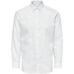 Camisas blancas de algodón de manga larga manga larga formales Selected Selected Homme talla M para hombre 