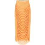 Faldas tubo naranja rebajadas Self portrait con pedrería talla XS para mujer 