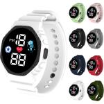 Relojes bicolor de plástico de pulsera 24h para multi-sport para mujer 