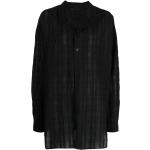 Camisas negras de algodón de manga larga rebajadas manga larga talla XS para mujer 