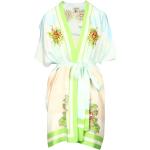 Vestidos kimono verdes de viscosa Semicouture talla S para mujer 