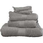 Juegos de toallas grises de algodón en pack de 5 piezas 