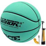 Balones verdes de cuero de baloncesto para hombre 