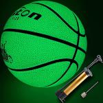 Balones verdes de sintético de baloncesto 