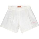 Pantalones cortos infantiles blancos de poliester informales con logo Missoni con lentejuelas 4 años 