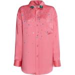 Camisas rosas de viscosa de manga larga rebajadas tallas grandes manga larga floreadas MARNI con lentejuelas talla M para mujer 