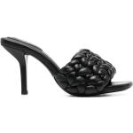 Sandalias negras de poliuretano de cuero rebajadas con tacón más de 9cm Ash talla 39 