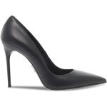 Zapatos negros de cuero de tacón rebajados con tacón más de 9cm con borlas talla 40 para mujer 