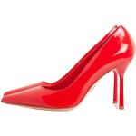 Zapatos rojos de cuero con plataforma rebajados con tacón más de 9cm talla 38,5 para mujer 