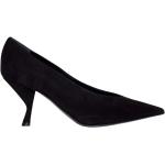 Zapatos negros de tela de tacón rebajados SERGIO ROSSI talla 36,5 para mujer 