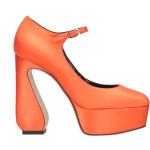 Zapatos naranja de cuero con plataforma SERGIO ROSSI talla 35 para mujer 