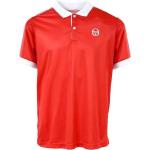 Camisetas deportivas rojas rebajadas manga corta transpirables con rayas SERGIO TACCHINI talla M para hombre 
