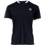 Camisetas deportivas negras rebajadas manga corta con rayas SERGIO TACCHINI talla XL para hombre 
