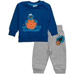 Sesame Street Baby Set - Conjunto de camiseta unisex con pantalón de 2 piezas, color gris y azul, gris/azul, 86/92 cm
