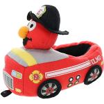 Sesame Street Toddler Slippers Elmo Firetruck Fullbody Novelty Slipper, Red, Toddler Size 3/4 to 9/10