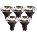 Lámparas LED blancas de metal de rosca GU10 de materiales sostenibles 