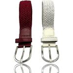 Cinturones blancos de nailon largo 105 informales trenzados con trenzado talla M para hombre 