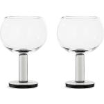 Copas blancas de vidrio de vino aptas para lavavajillas Tom Dixon en pack de 2 piezas 