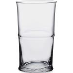 Vasos blancos de vidrio de agua aptos para lavavajillas con logo NUDE en pack de 2 piezas 