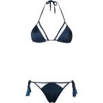 Bikinis azul marino de poliamida Brigitte con lazo para mujer 