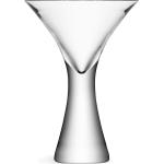 Copas blancas de vidrio de cocktail Lsa International 