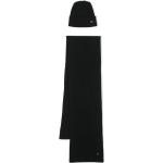 Gorros negros de viscosa de invierno con logo Calvin Klein Talla Única para mujer 